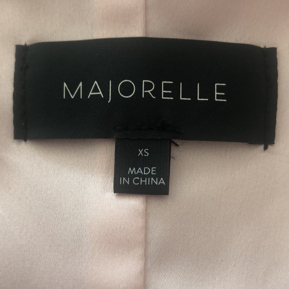 MAJORELLE Nina Mini Dress in Ballet Blush Pink Wrap Around - Picture 7 of 7